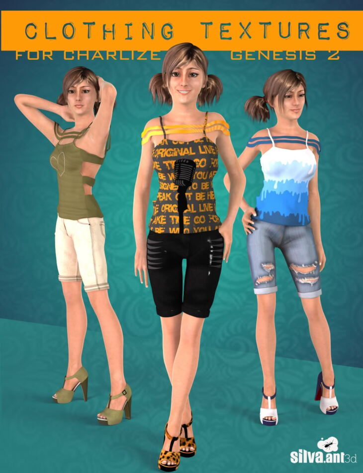 Clothing Textures for Charlize_DAZ3DDL