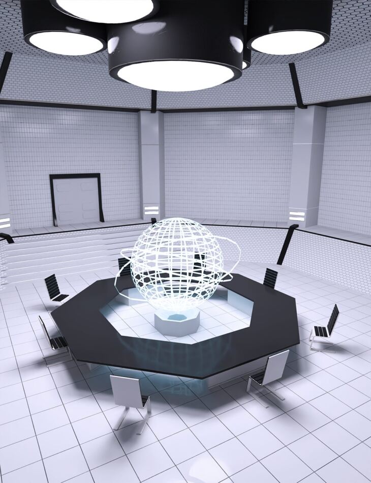 FH Sci-Fi Chamber Room_DAZ3D下载站