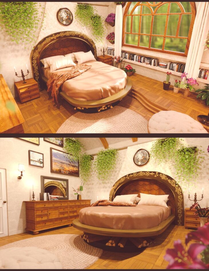 Fairy Tale Bedroom_DAZ3D下载站