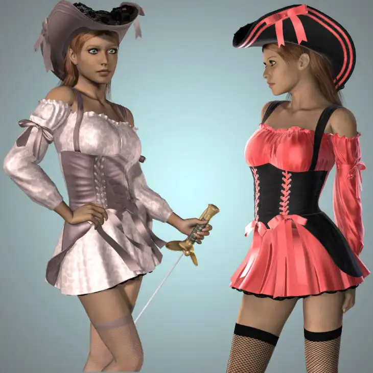 Hongyu’s MiddleAges Dress for V4_DAZ3DDL