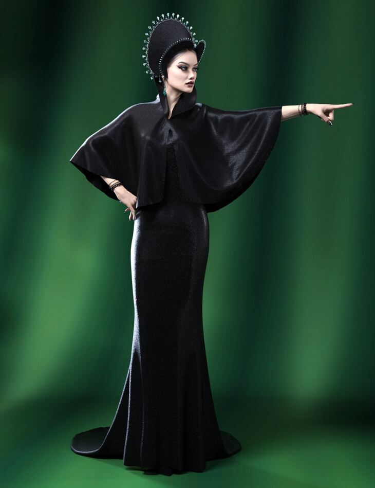 Minimalist Evening Dress for Genesis 9 Female_DAZ3D下载站
