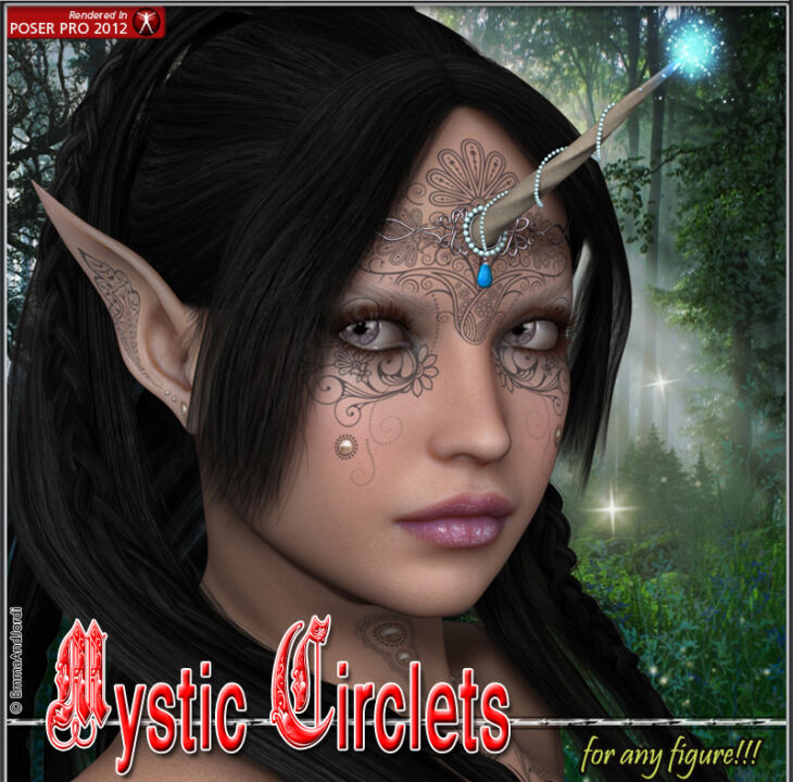 Mystic Circlets For Any Figure_DAZ3D下载站
