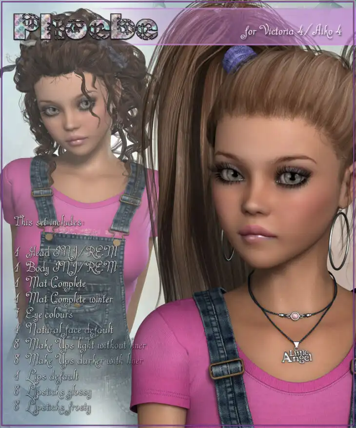 P3D Phoebe for V4/A4_DAZ3DDL