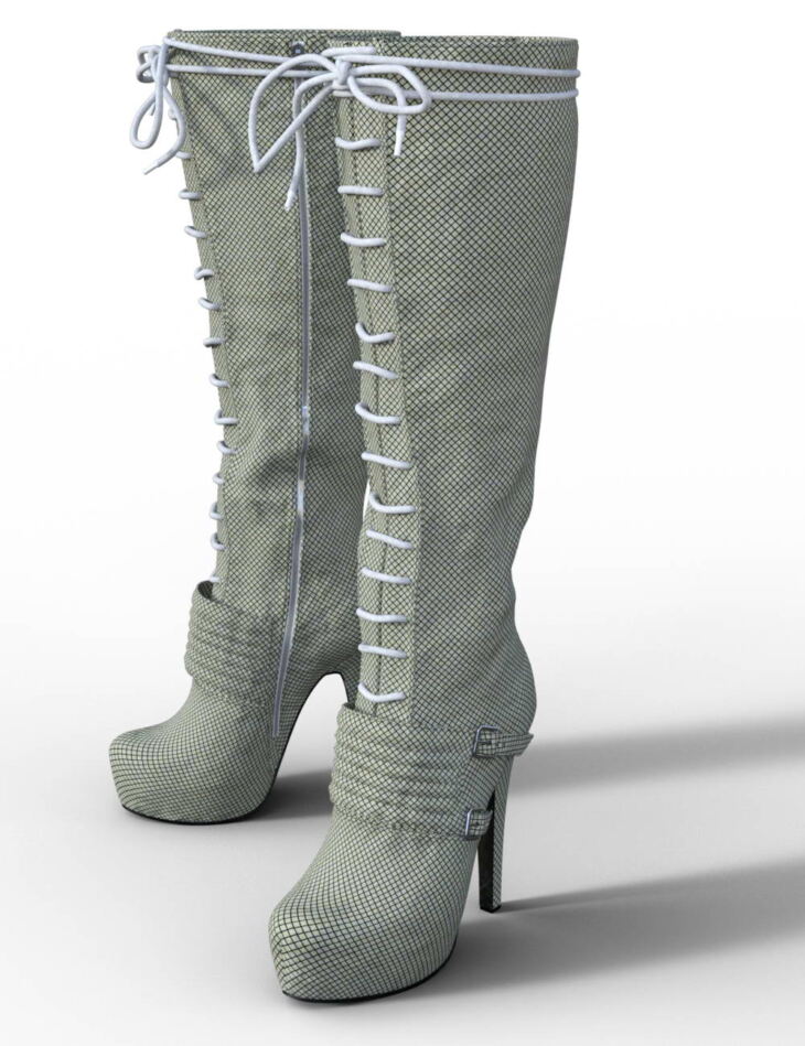 Platform Knee High Boot for Genesis 3 Female(s)_DAZ3D下载站