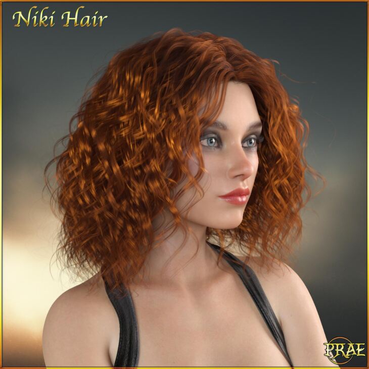 Prae-Niki Hair For G8/G9 Daz_DAZ3DDL