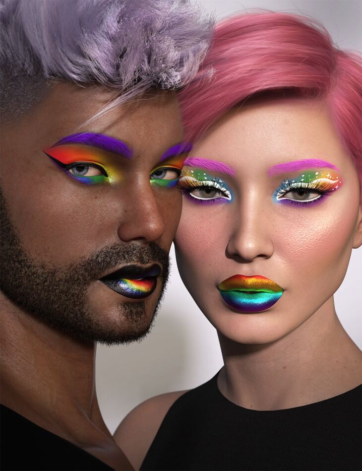 Prisma Makeup L.I.E. for Genesis 8.1 Females and Males_DAZ3D下载站