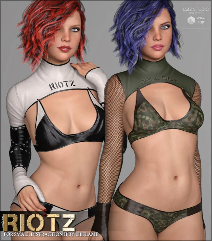 Riotz for Small Distraction II Genesis 8 Females_DAZ3D下载站