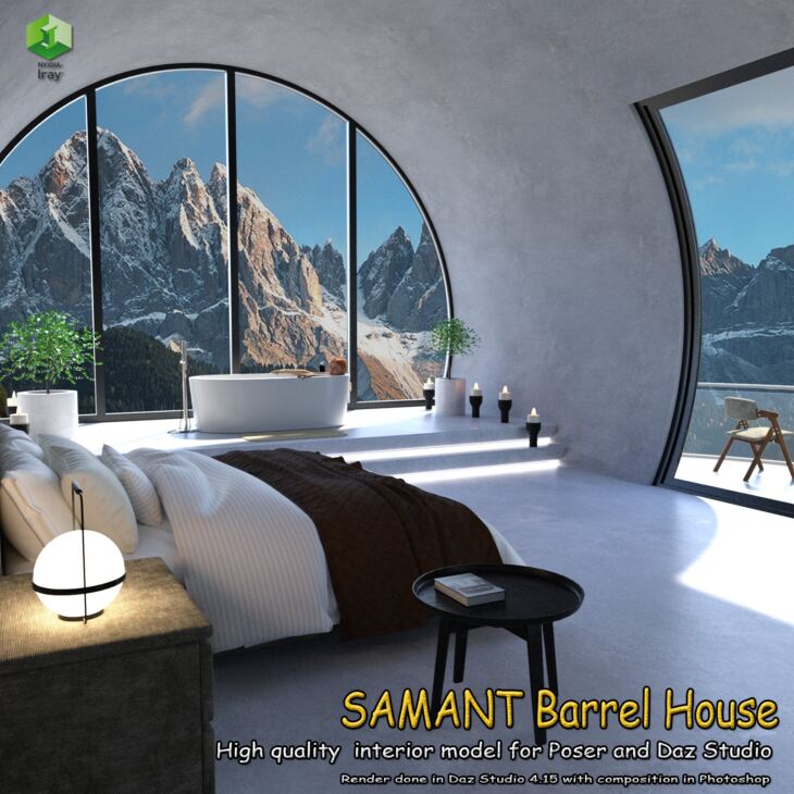 SAMANT Barrel House_DAZ3D下载站