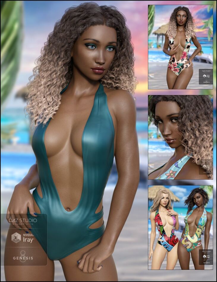 Slash Swimsuit Bundle – Character, Outfit and Expansion_DAZ3DDL