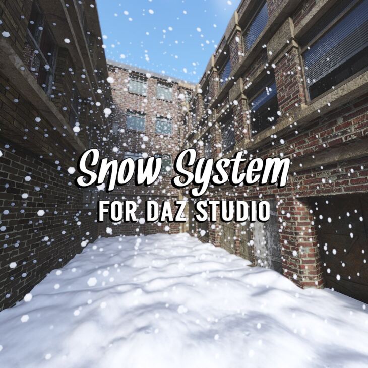 Snow System for Daz Studio_DAZ3D下载站