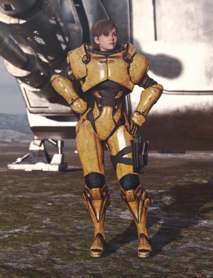 Space Mech Outfit for Genesis 9_DAZ3DDL