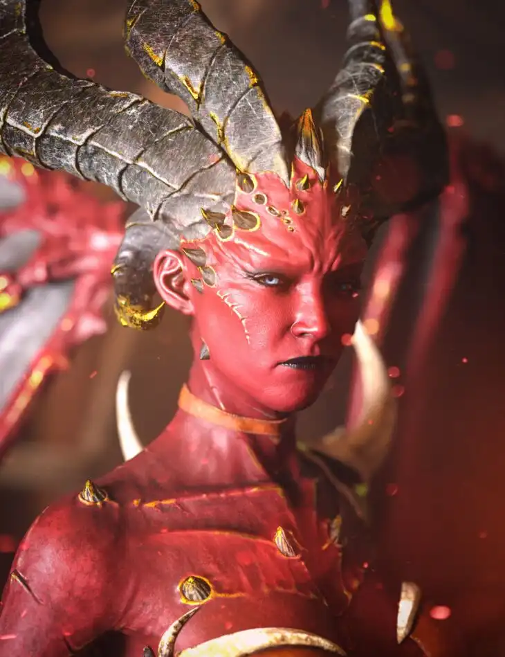 Tara 9 HD Red Succubus Add-On_DAZ3DDL