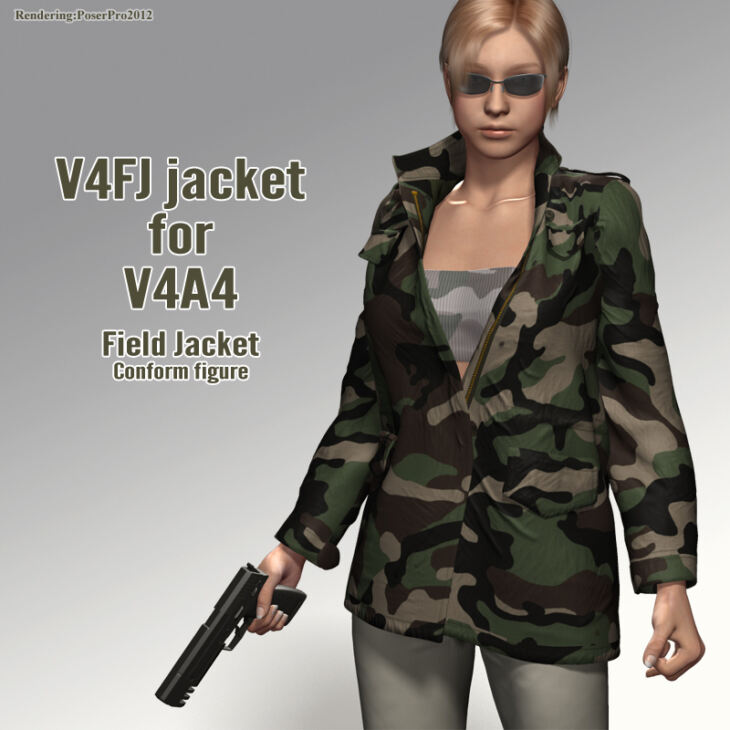 V4FJ jacket for V4A4_DAZ3DDL