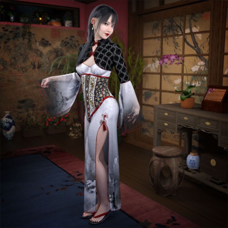 Xiannu for the Midnight Kimono_DAZ3DDL