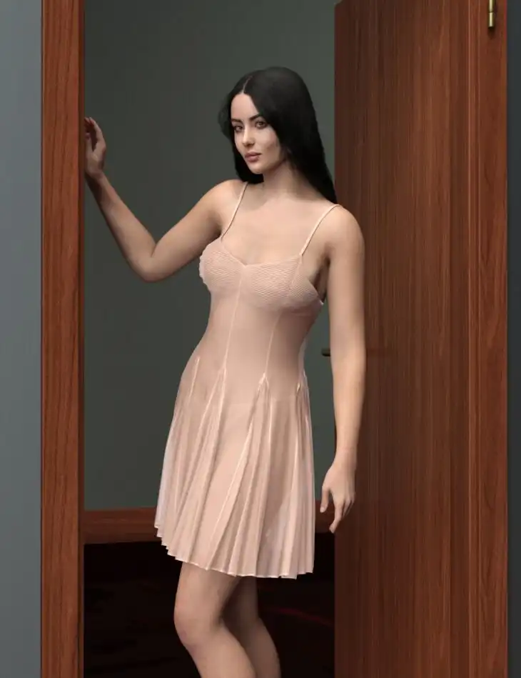 dForce MK Nightgown for Genesis 9_DAZ3D下载站