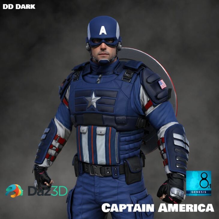 Captain America for G8.1M_DAZ3DDL