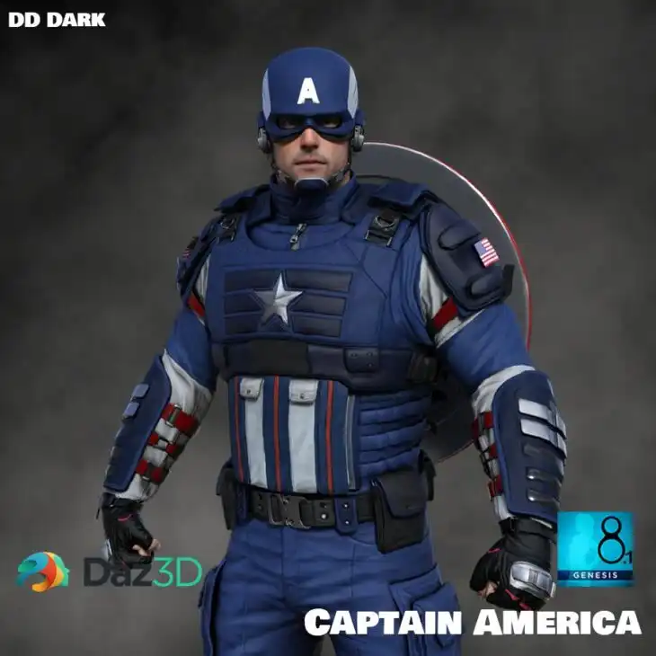 Captain America for G8.1M_DAZ3DDL