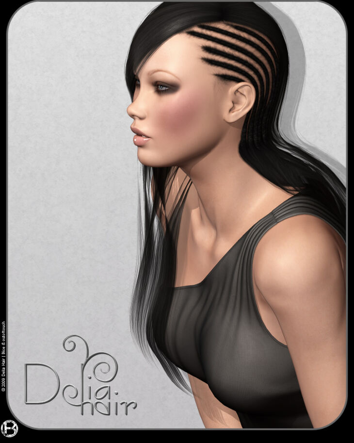 Delia Hair_DAZ3D下载站