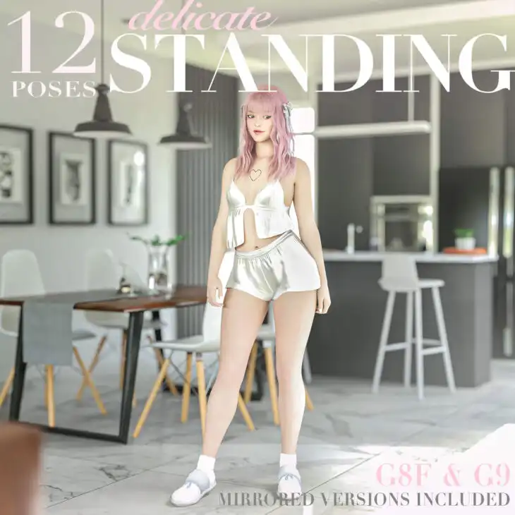 Delicate Standing Pose Pack_DAZ3DDL