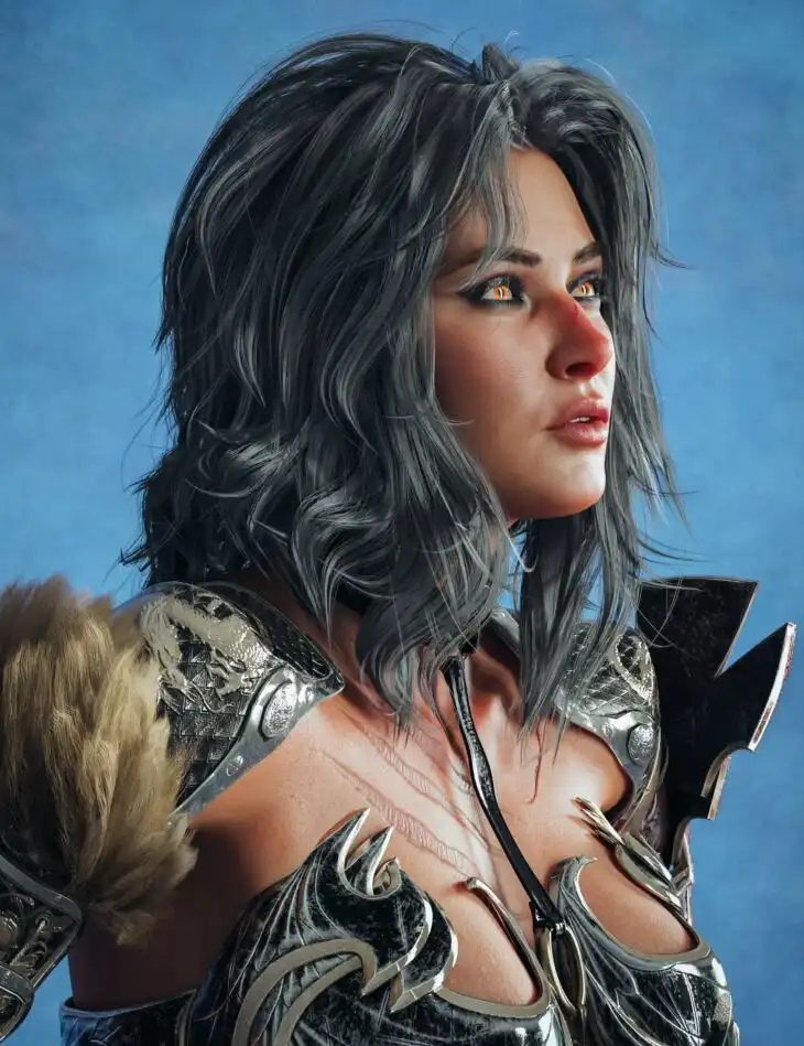 HS Whispering Waves Hair for Genesis 9, 8, and 8.1_DAZ3DDL