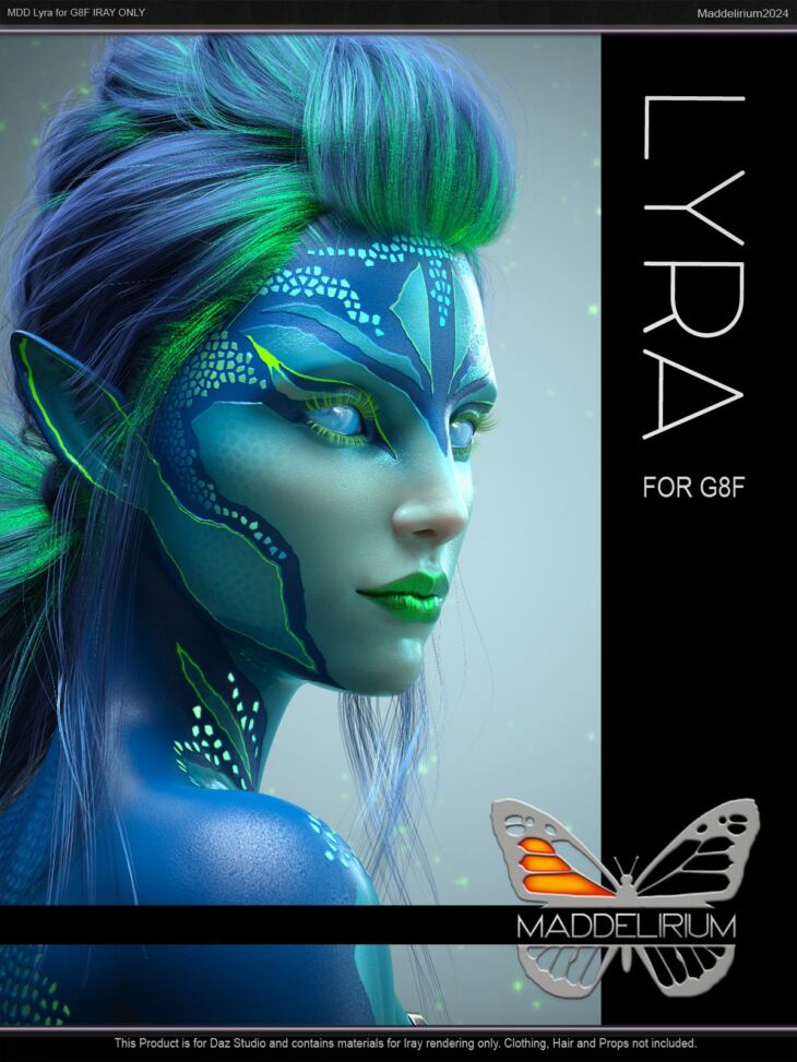 MDD Lyra for G8F IRAY Only_DAZ3D下载站