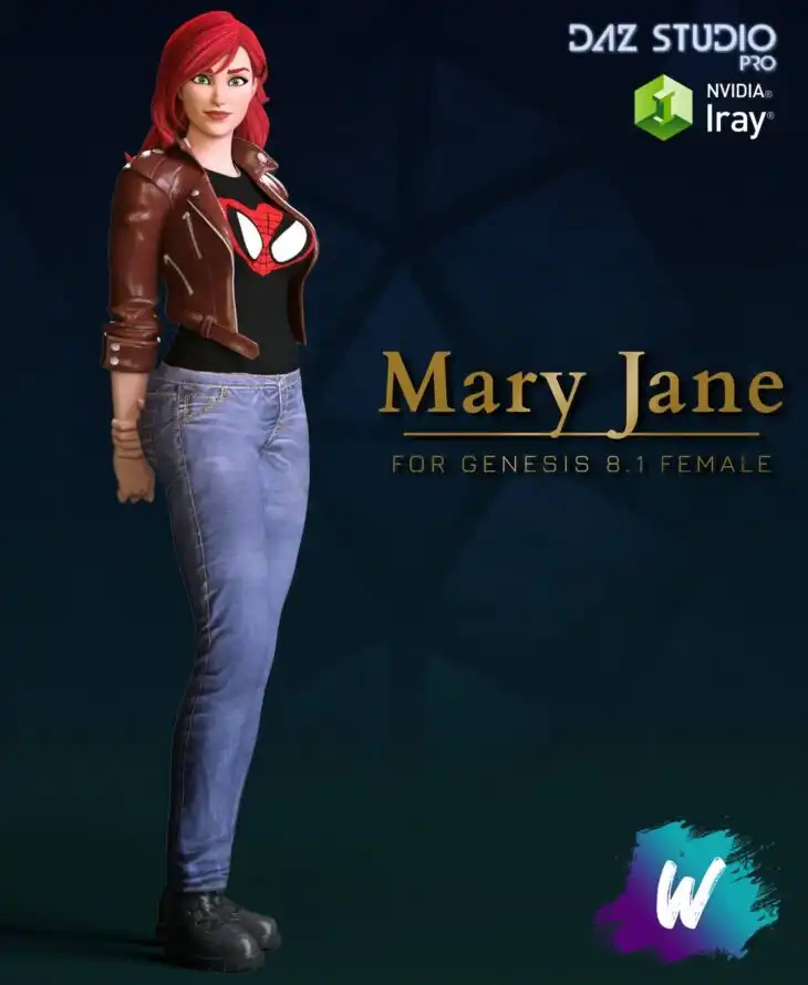 Mary Jane For Genesis 8.1 Female_DAZ3DDL