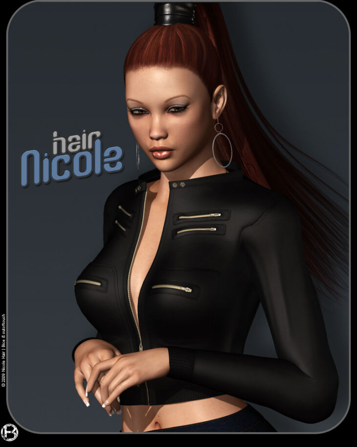 Nicole Hair_DAZ3D下载站