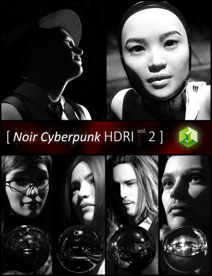Noir Cyberpunk HDRI Volume 2_DAZ3D下载站