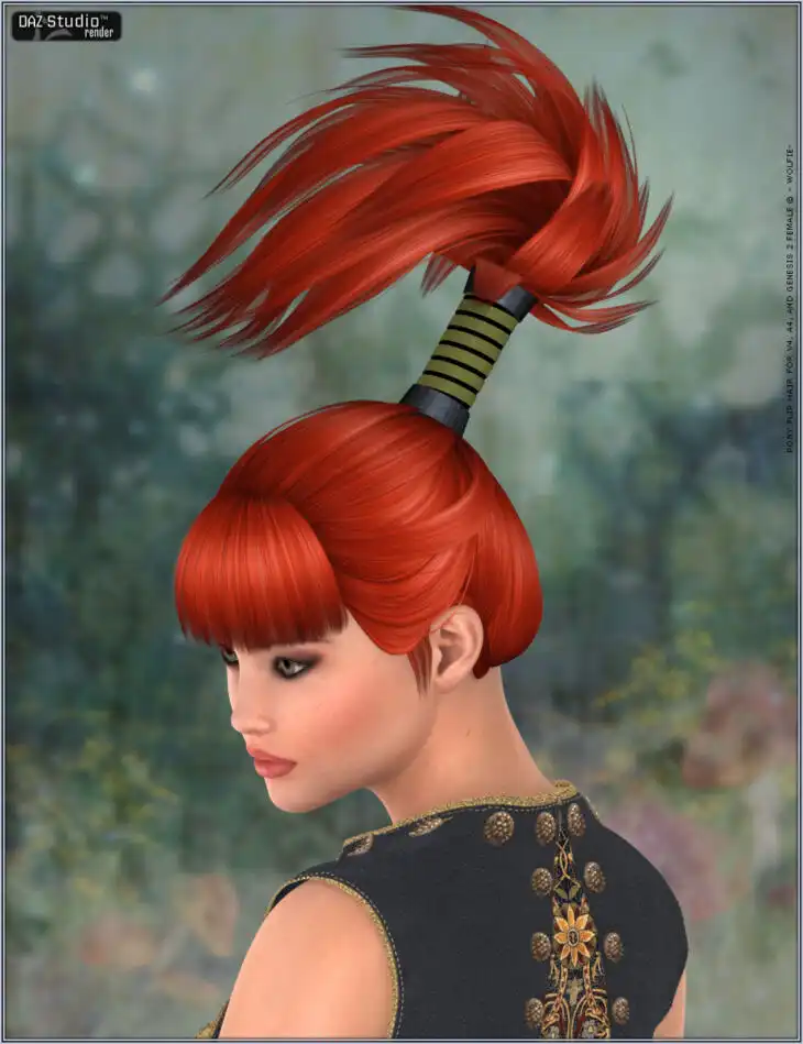 Pony Flip Hair_DAZ3DDL