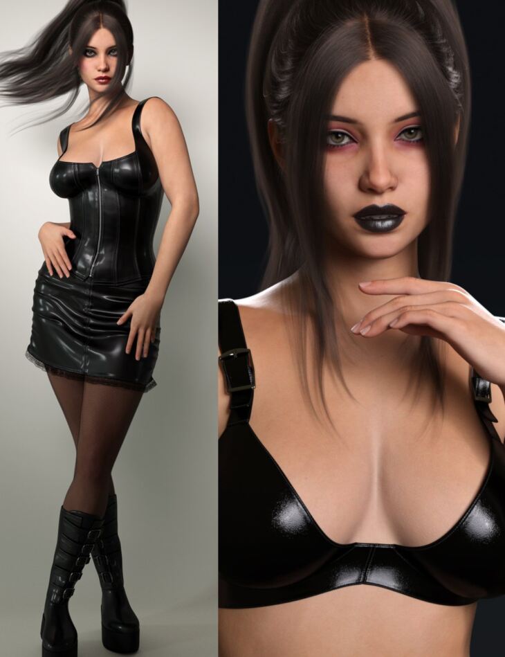 RY Leonore Character, Clothing and Hair Bundle_DAZ3D下载站