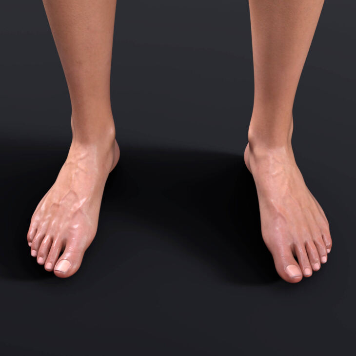 Real Foot for Genesis 9_DAZ3D下载站