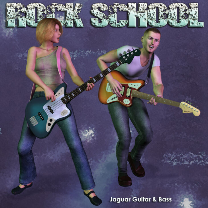 Rock School Jaguar Lead & Bass_DAZ3D下载站