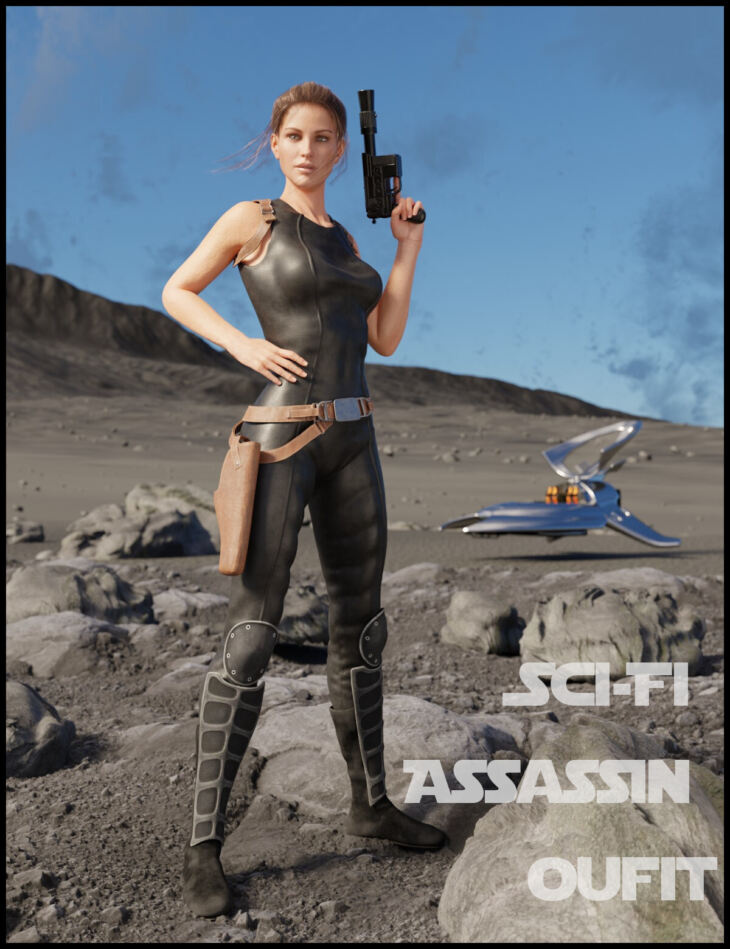 Sci-Fi Assassin Outfit G8F_DAZ3DDL