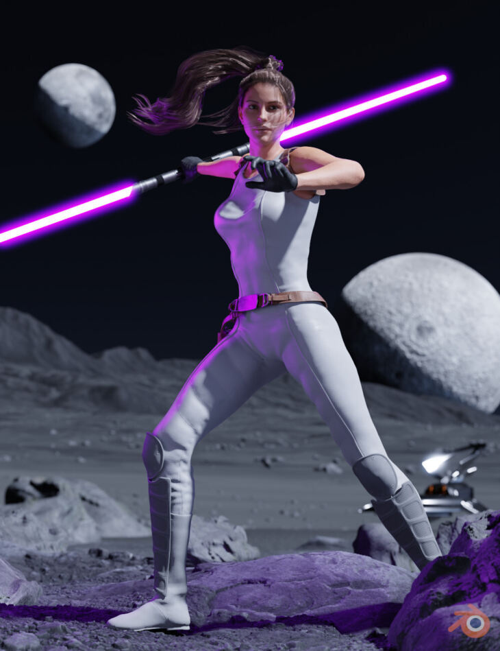Sci-Fi Lightblade Pose Pack for G8F_DAZ3DDL