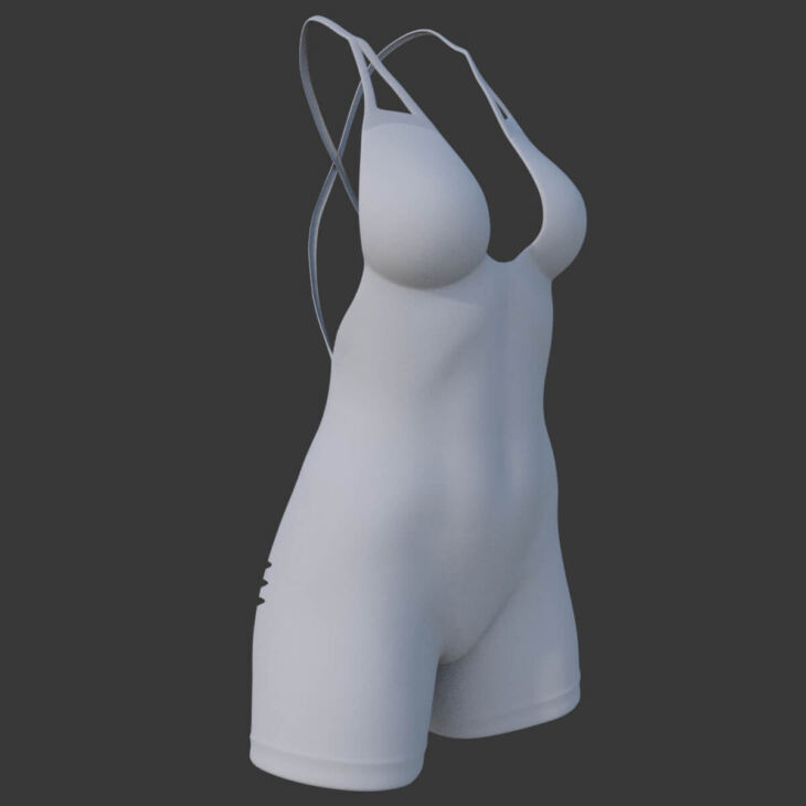 Sexy Gym Jumpsuit for Genesis 8 Females_DAZ3D下载站