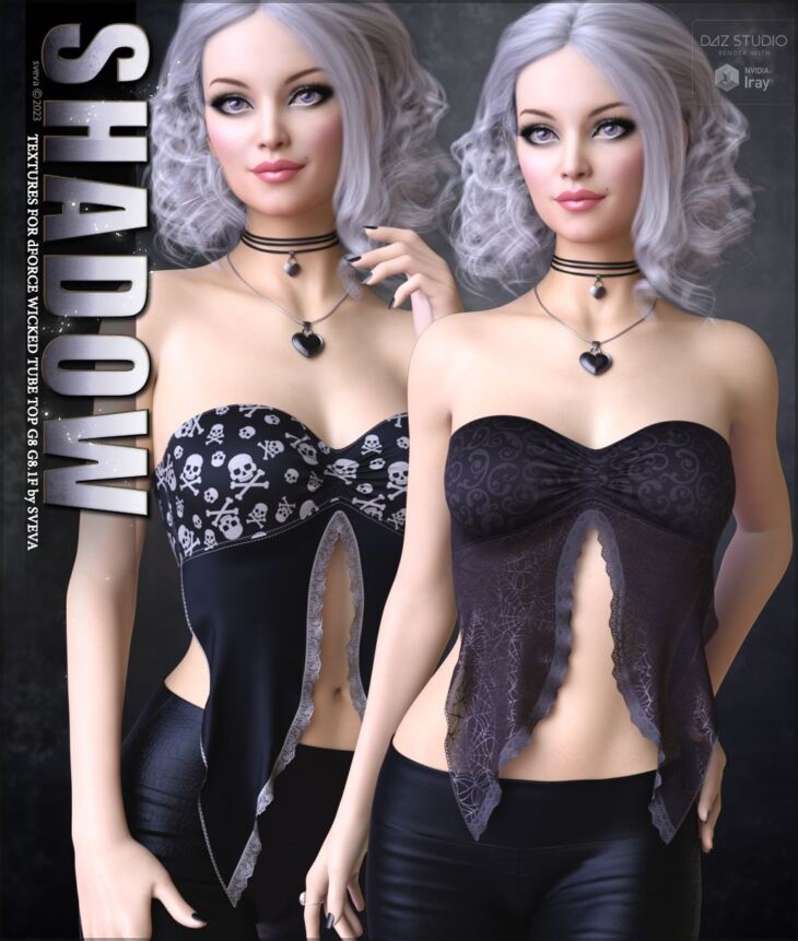 Shadow Textures for dForce Wicked Tube Top_DAZ3DDL
