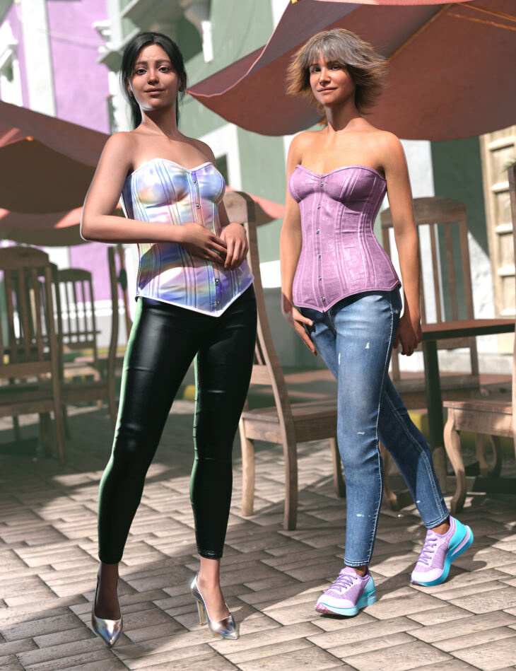 Skinny Jeans Outfit for Genesis 9_DAZ3D下载站