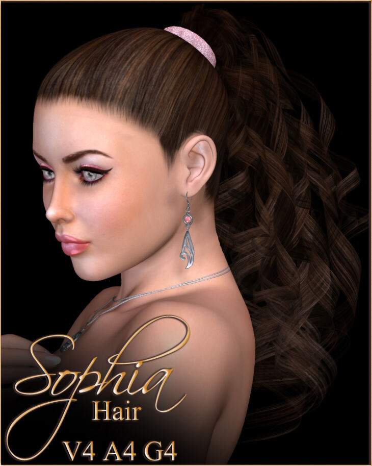 Sophia Hair_DAZ3D下载站