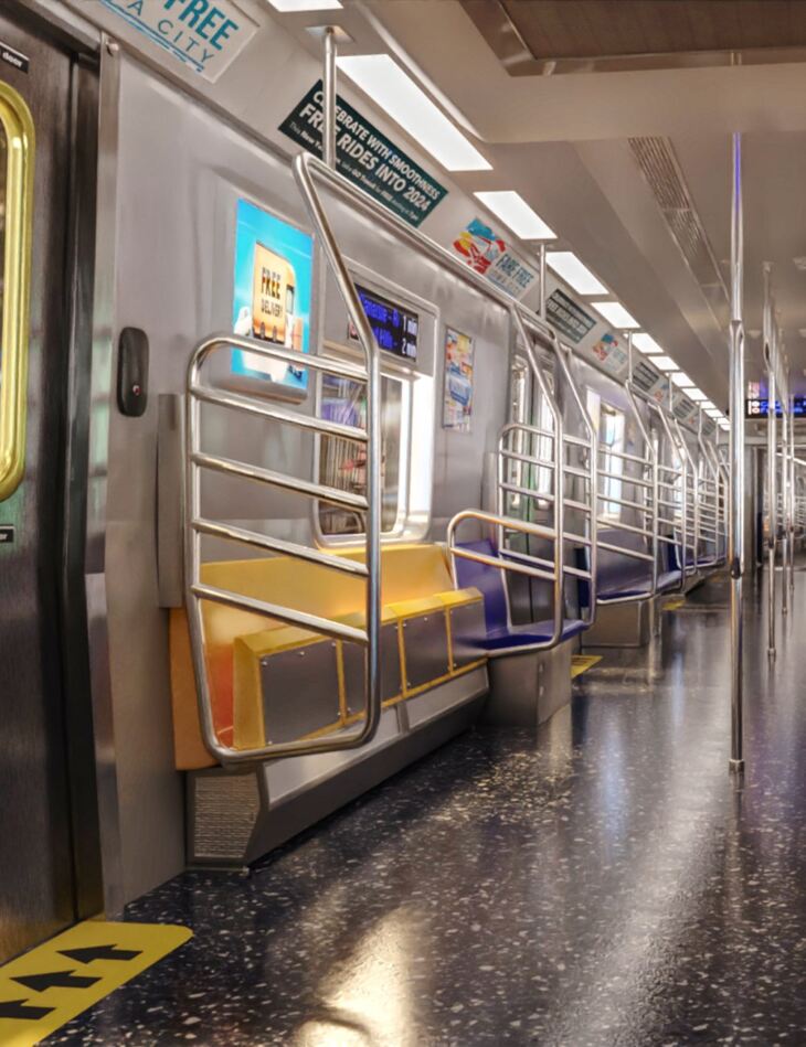 Subway Metro Train_DAZ3D下载站
