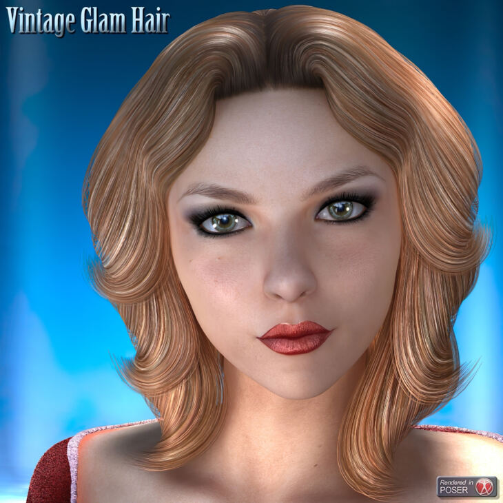 Vintage Glam Hair_DAZ3D下载站