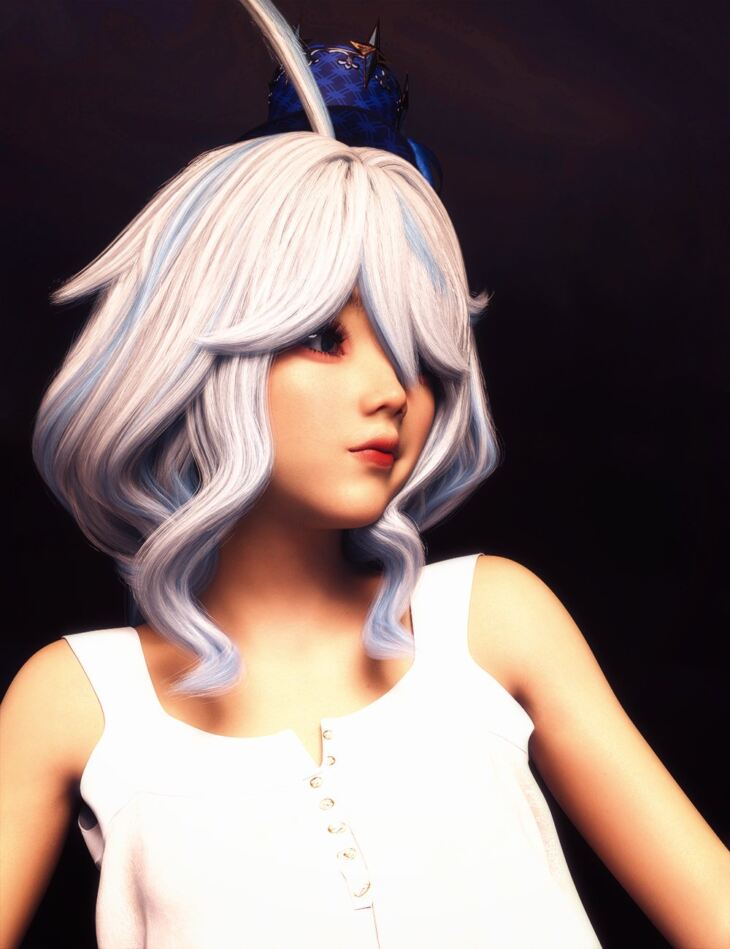 dForce Cosplay Style Jellyfish Hair and Hat for Genesis 9 and 8 Female_DAZ3DDL