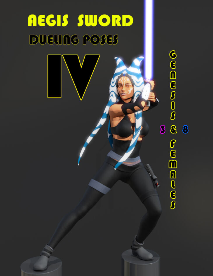 Aegis Sword: Dueling Poses IV for Genesis 3 & 8 Females_DAZ3DDL