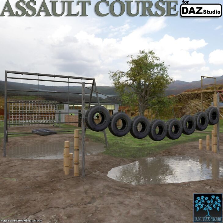 Assault Course for Daz Studio_DAZ3D下载站