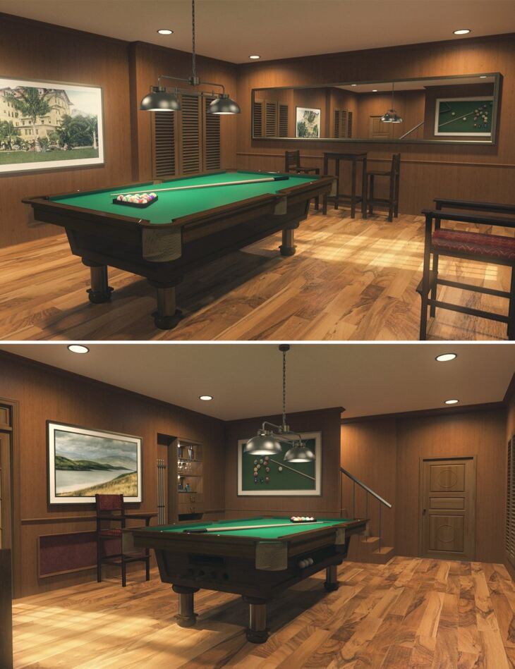 Billiard Room_DAZ3D下载站