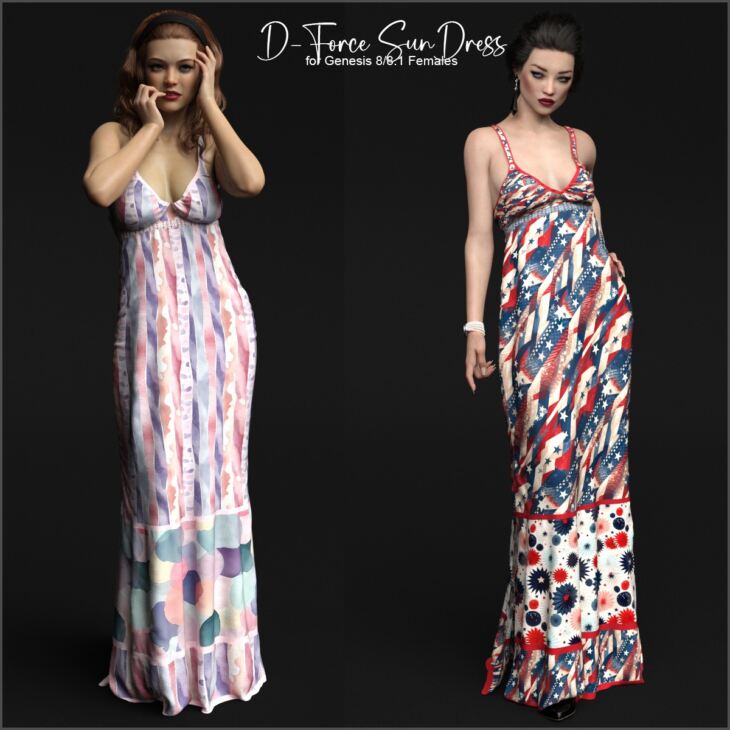 D-Force Sundress for G8F and G8.1F_DAZ3DDL