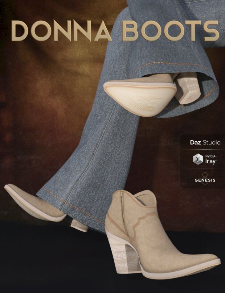 Donna Boots for Genesis 8 Female(s)_DAZ3DDL