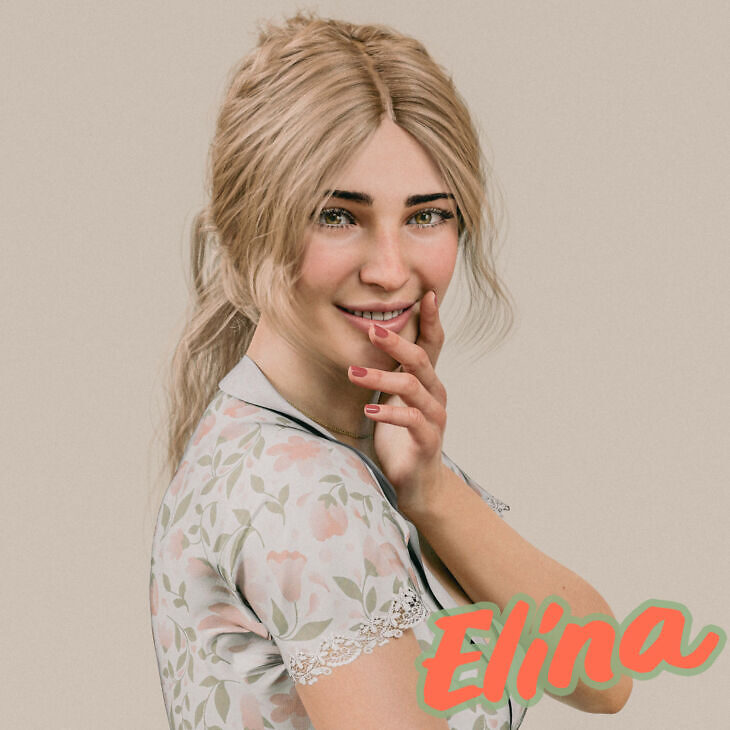 Elina Character Morph for Genesis 8 Female_DAZ3D下载站