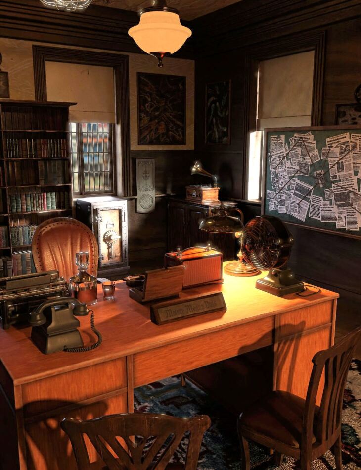 FG Detectives Office_DAZ3D下载站