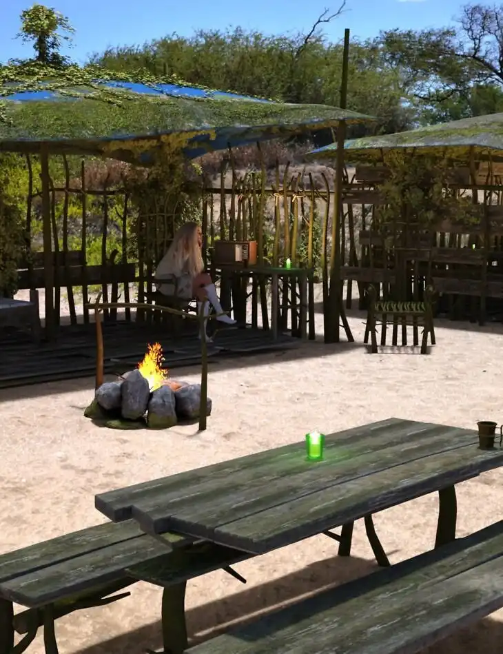 PW Jungle Camp Set_DAZ3DDL