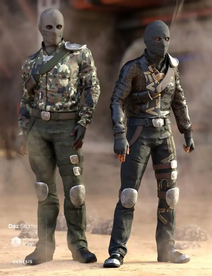 Raider Outfit Textures_DAZ3DDL